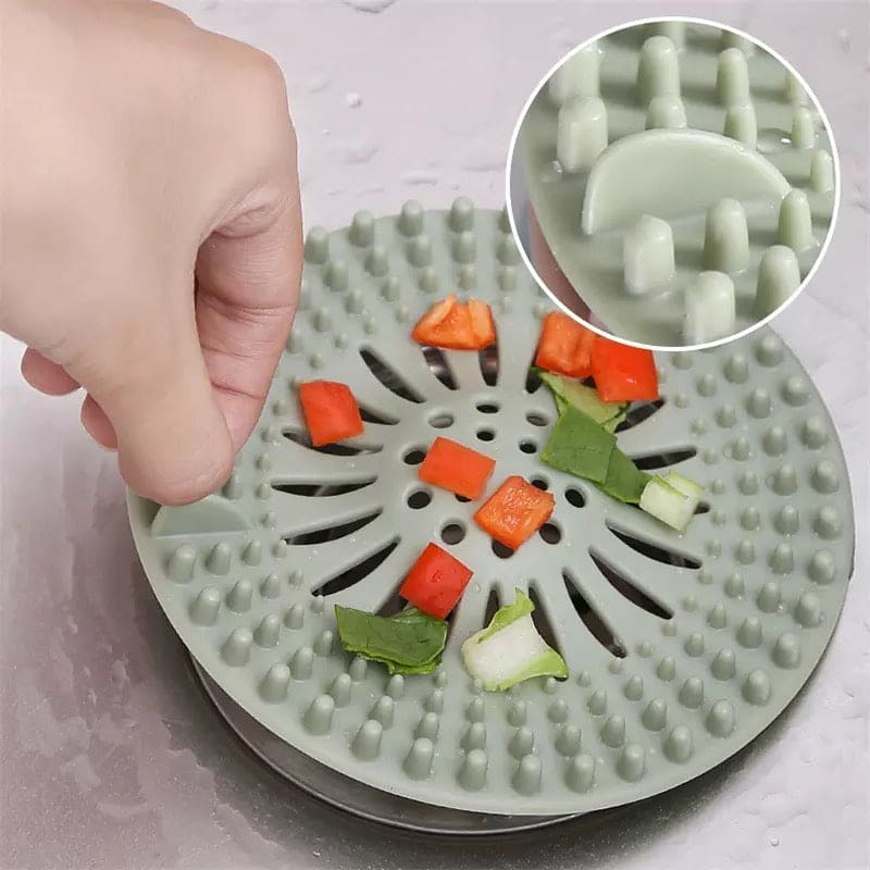 Silicone Sink Drain Stopper, Bathroom Silicone Drain Filter, Bathroom Drain Hair Catcher, Plug Sink Strainer, Sink Sewer Filter Floor Drain Silicone Sink Drain Stopper, Bathroom Silicone Drain Filter, Bathroom Drain Hair Catcher, Plug Sink Strainer, Sink Sewer Filter Floor Drain